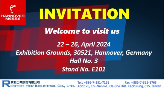 Read more about the article 2024/02 – Exhibitor of HANNOVER MESSE from 4/22 – 4/26, Hall No. 3, Stand No. E101.